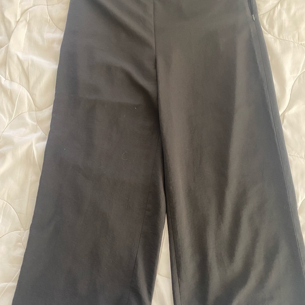 Black Polyester pants by Dalia